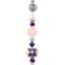 Clear &#x26; Purple Strung Beads By Bead Landing&#x2122;